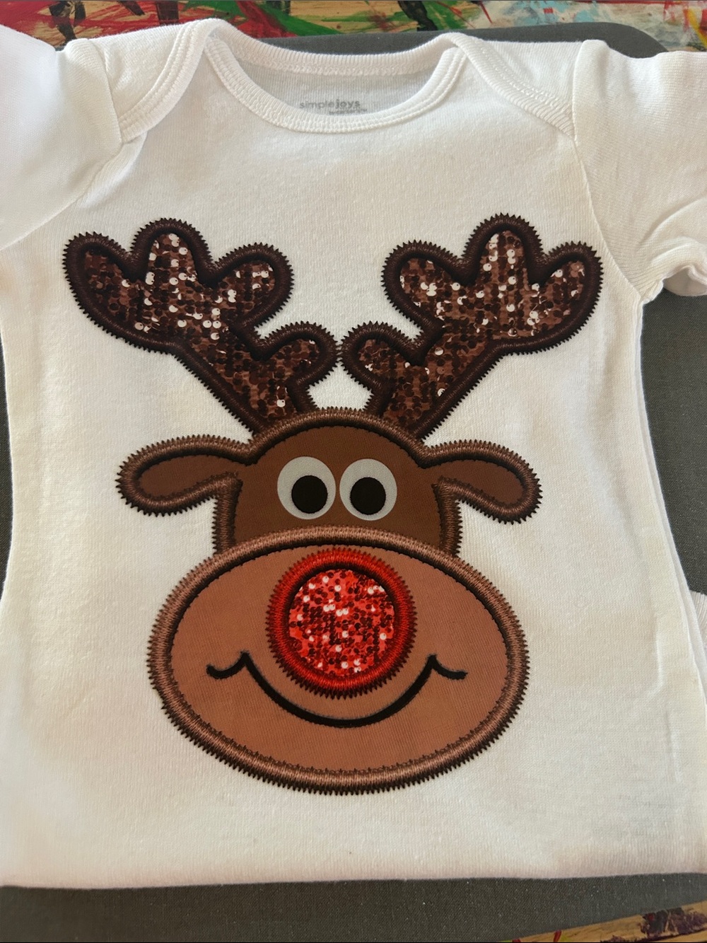 Rudolf Onesie 6-9M